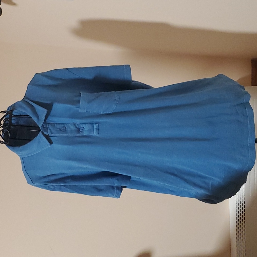 Son9ma menu blue cotton shirt size L